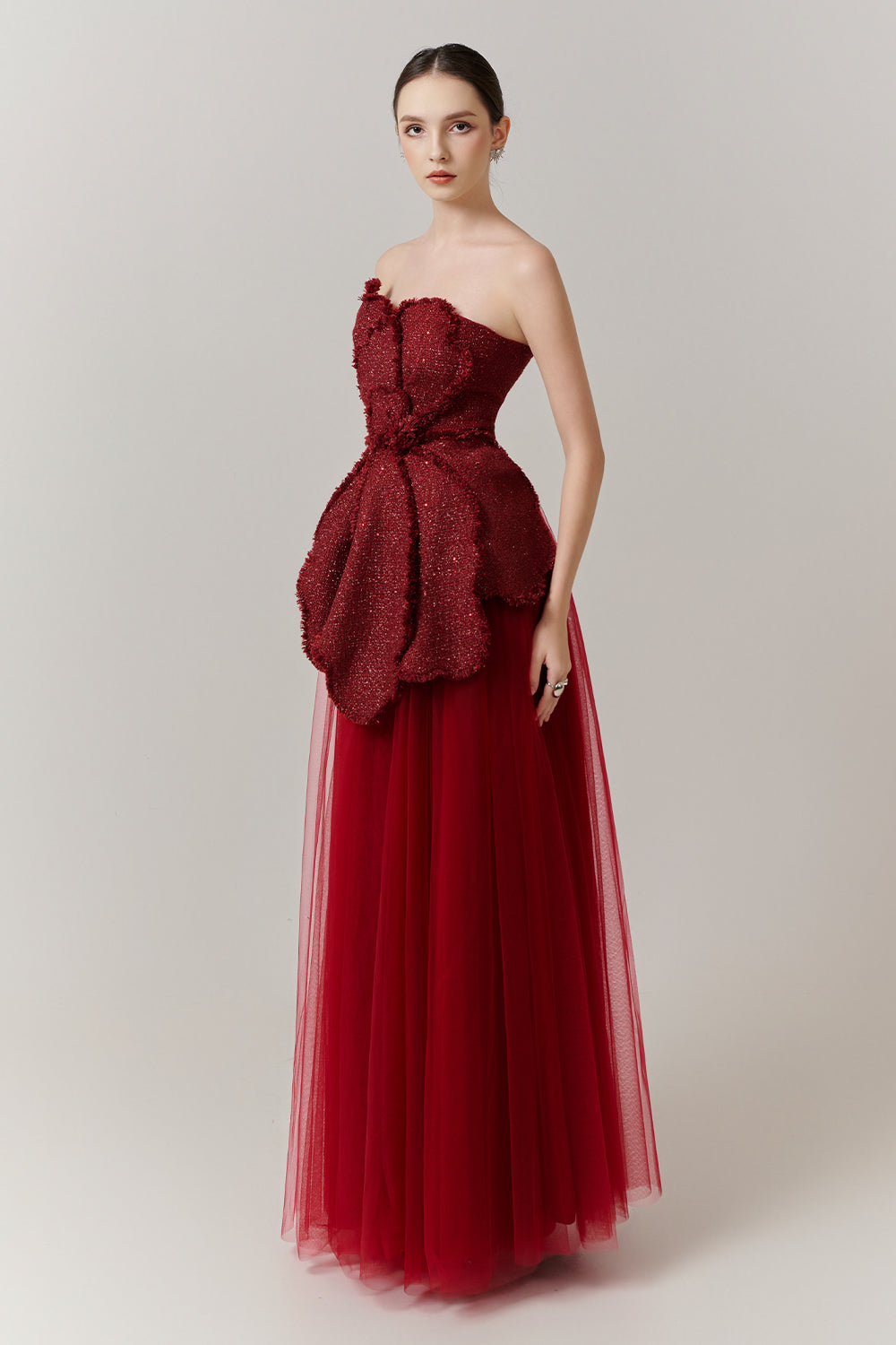 Vivienne Sweetheart Applique Maxi Dress