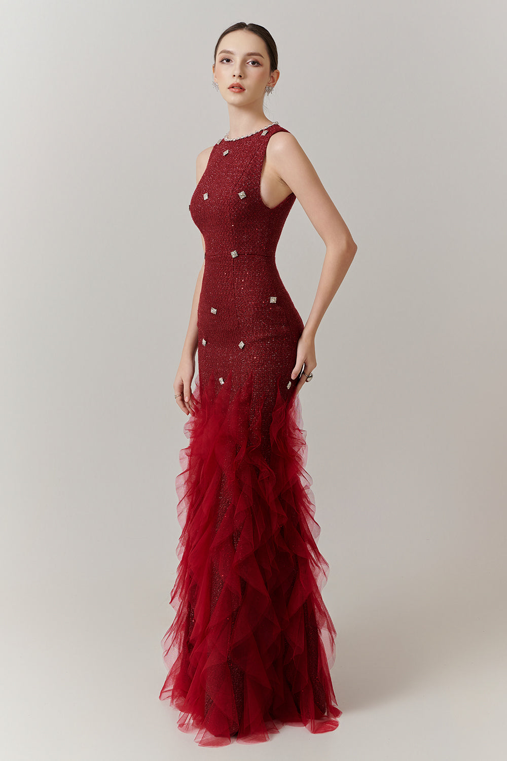 Potter Mermaid Bead Maxi Dress