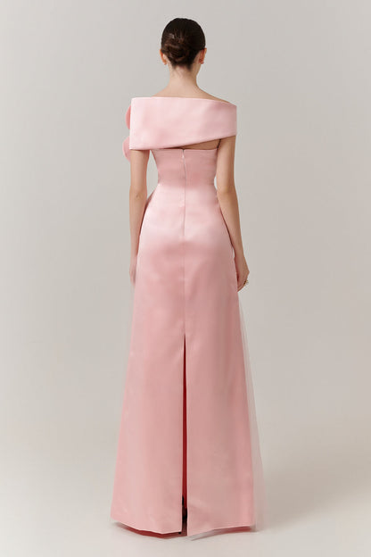 Mireille Off-Shoulder Applique Maxi Dress