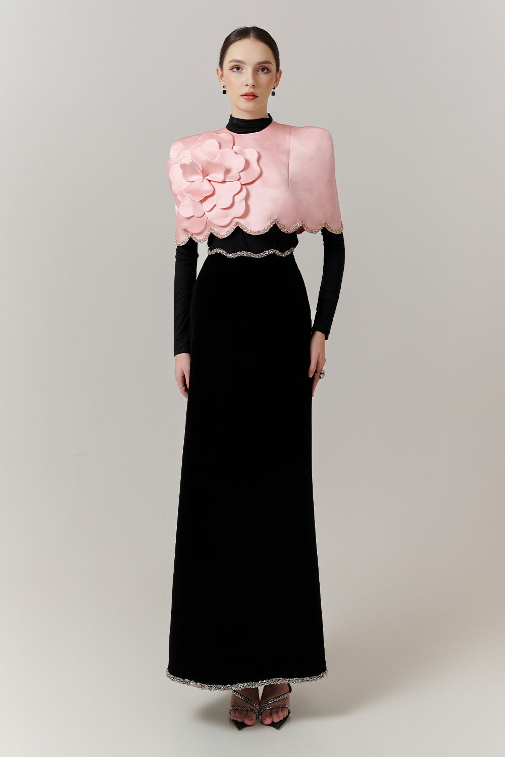 Odette High Neck Sequin Set