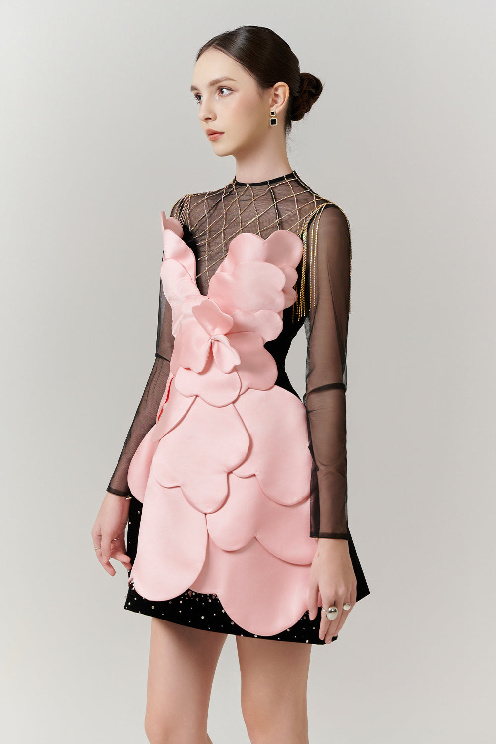 Freya Illusion Chain Mini Dress
