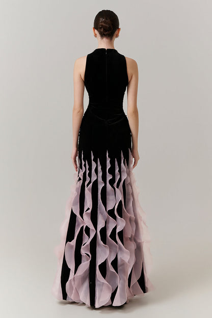 Isadora Mermaid Ruffle Maxi Dress