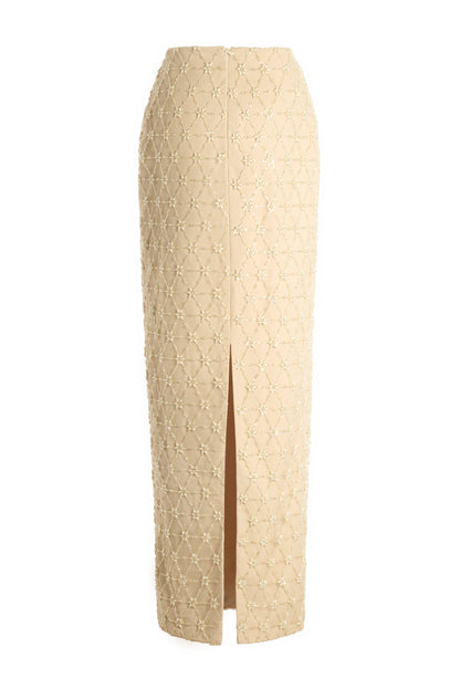Dylan Sheath Puffy Sleeved Polyester Maxi Set