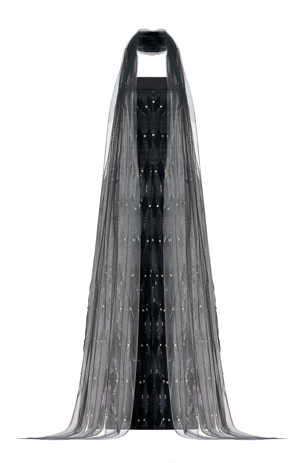 Alaiya Ball Gown Scarf Neck Polyester Maxi Dress
