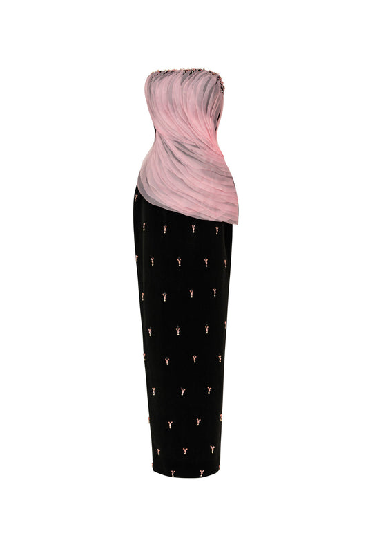 Scarlett Sheath Draped Maxi Dress