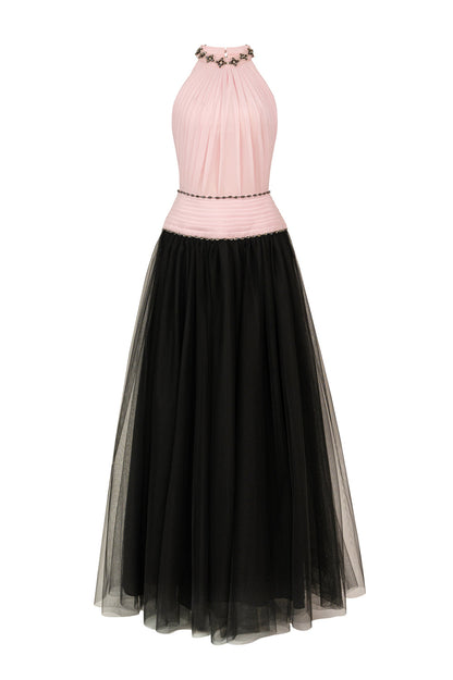 Aria Halter Bead Maxi Dress