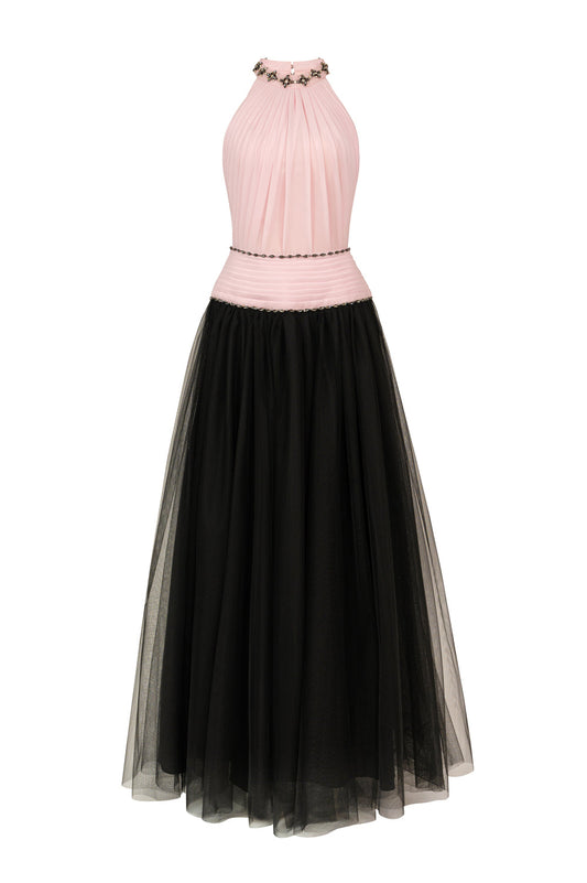 Aria Halter Bead Maxi Dress