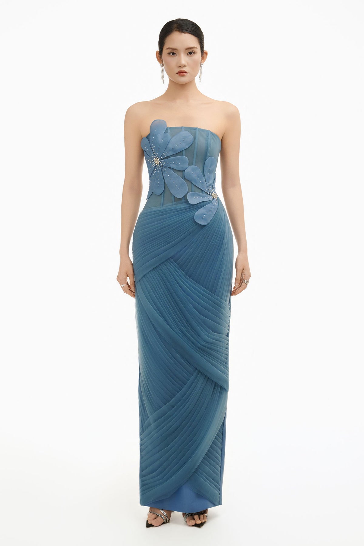 Opaline Pleated Maxi Dress 