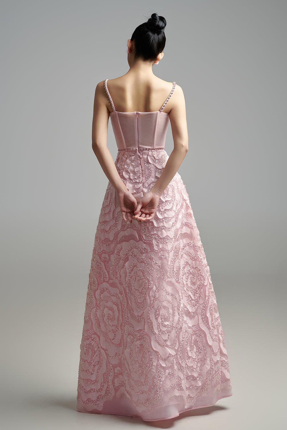 Miracle A-line Bead Polyester Maxi Dress