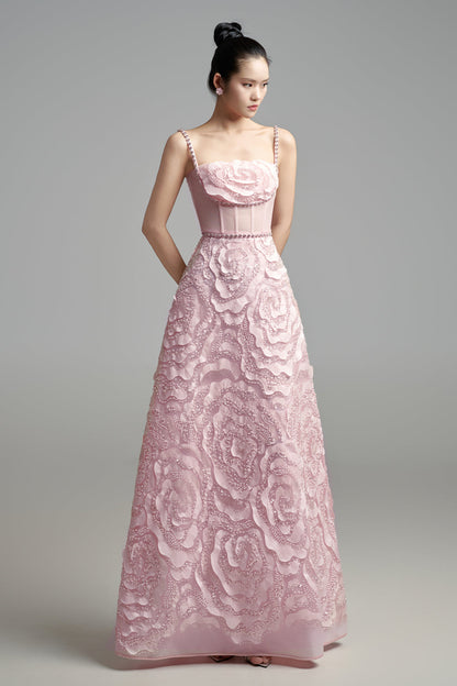 Miracle A-line Bead Polyester Maxi Dress