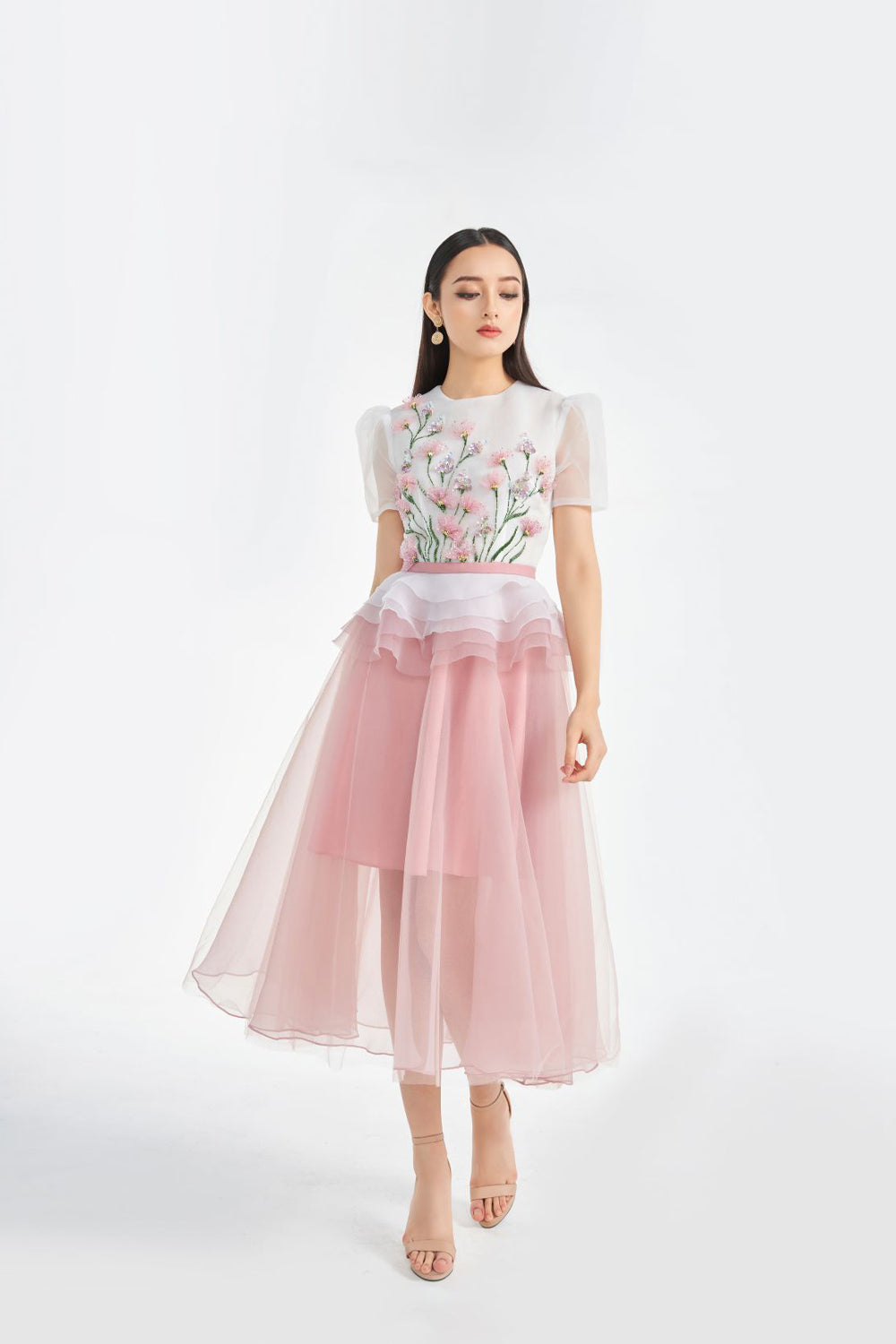 Amity Floral Embroidered Dress 