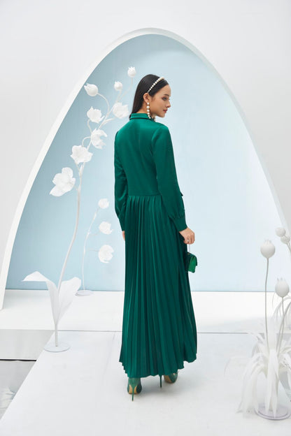 Ariel Pleated Midi Dress 