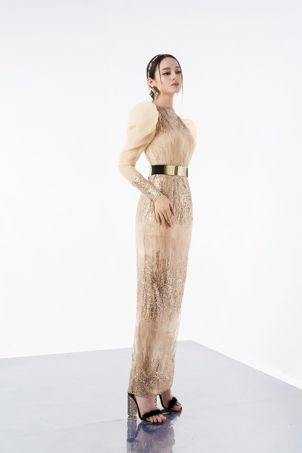 Bianco Saquin Dress 