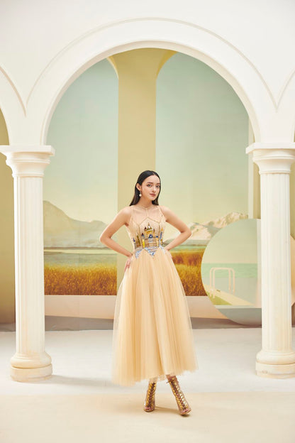 Falcon Ruffle Layered Dress 