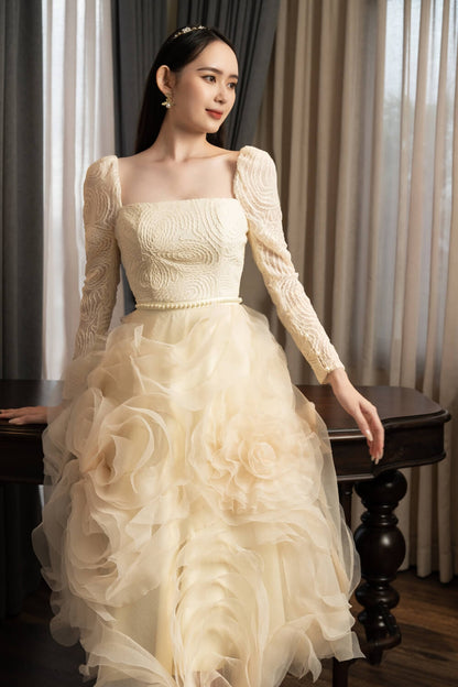 Rami Square Neck Dress 