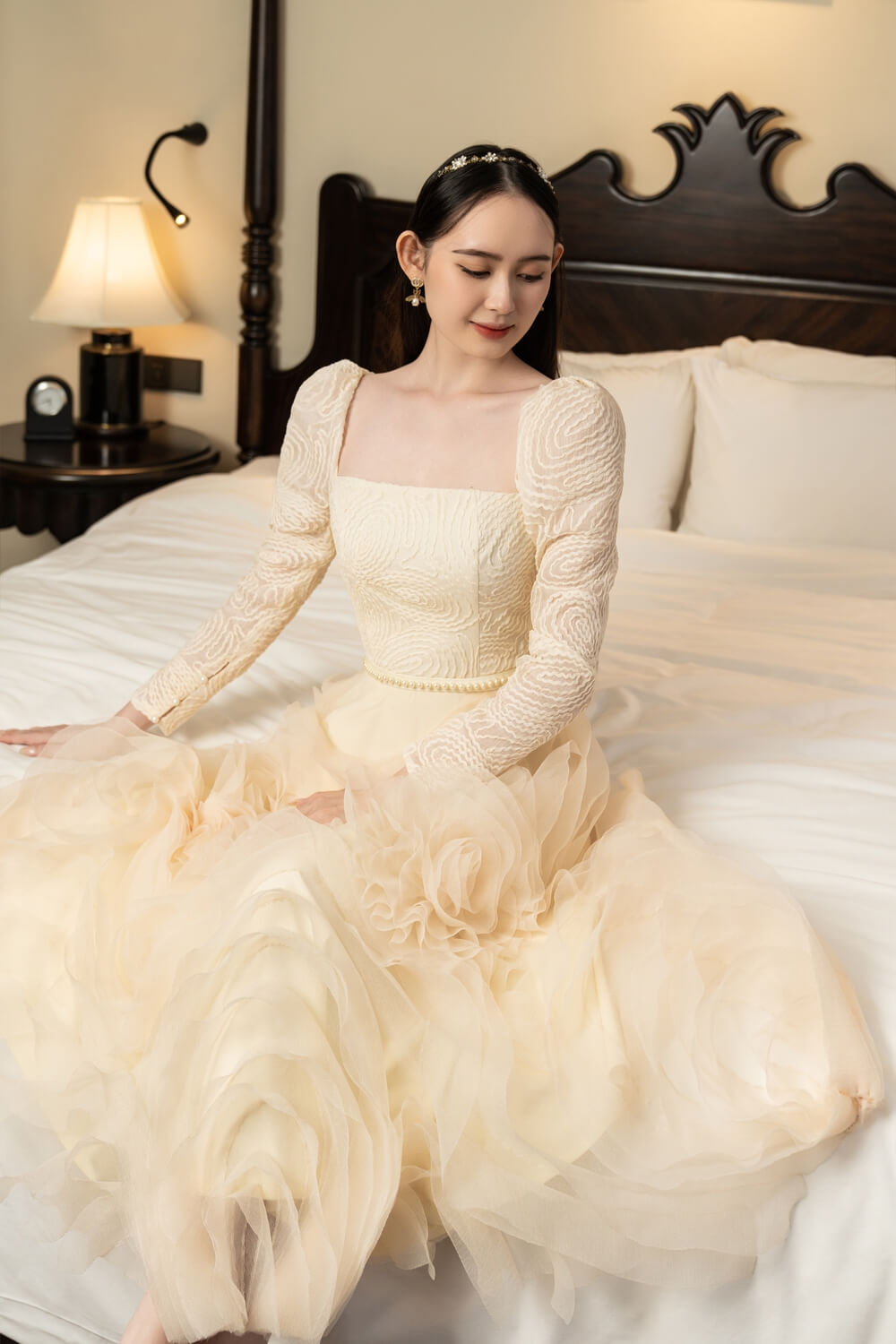 Rami Square Neck Dress 