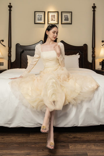 Rami Square Neck Dress 