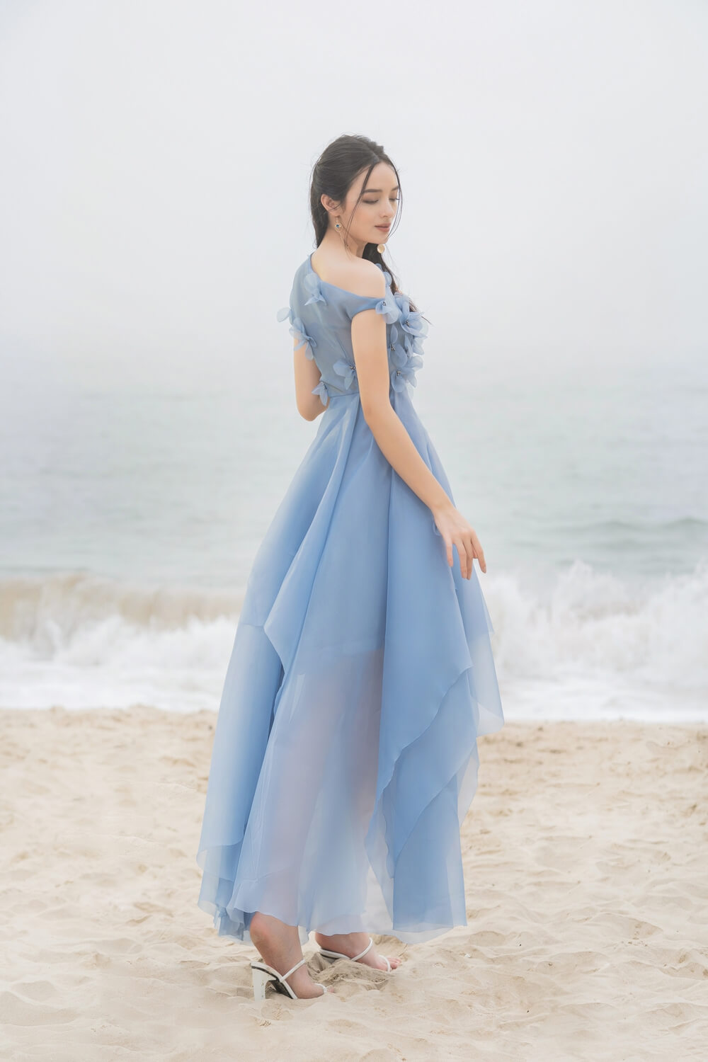 Rosalie Asymmetric Shoulder Dress 
