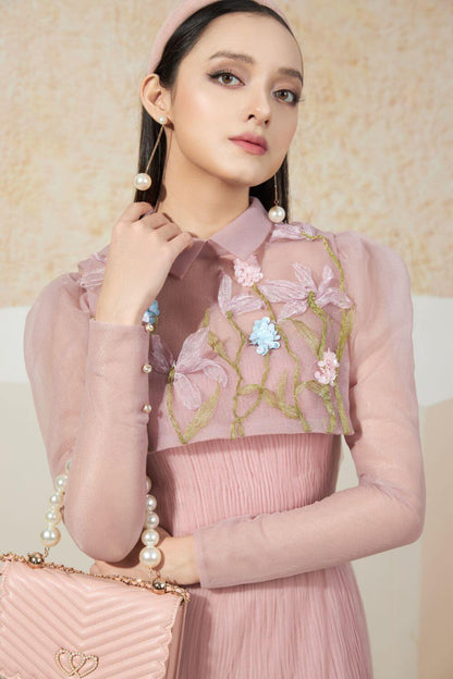 Sprouse Puffy Shoulder Dress 