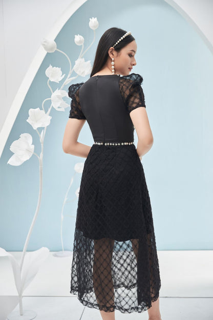 Stacy Puffy Sleeves Dress 