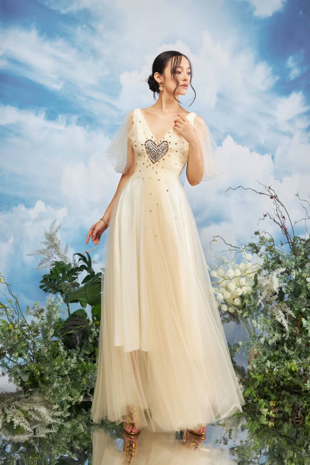 Zeus Deep V-Neck Dress 