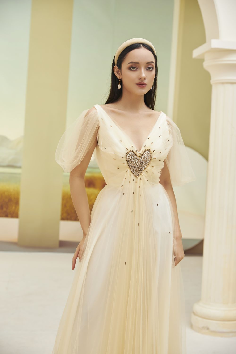 Zeus Deep V-Neck Dress 