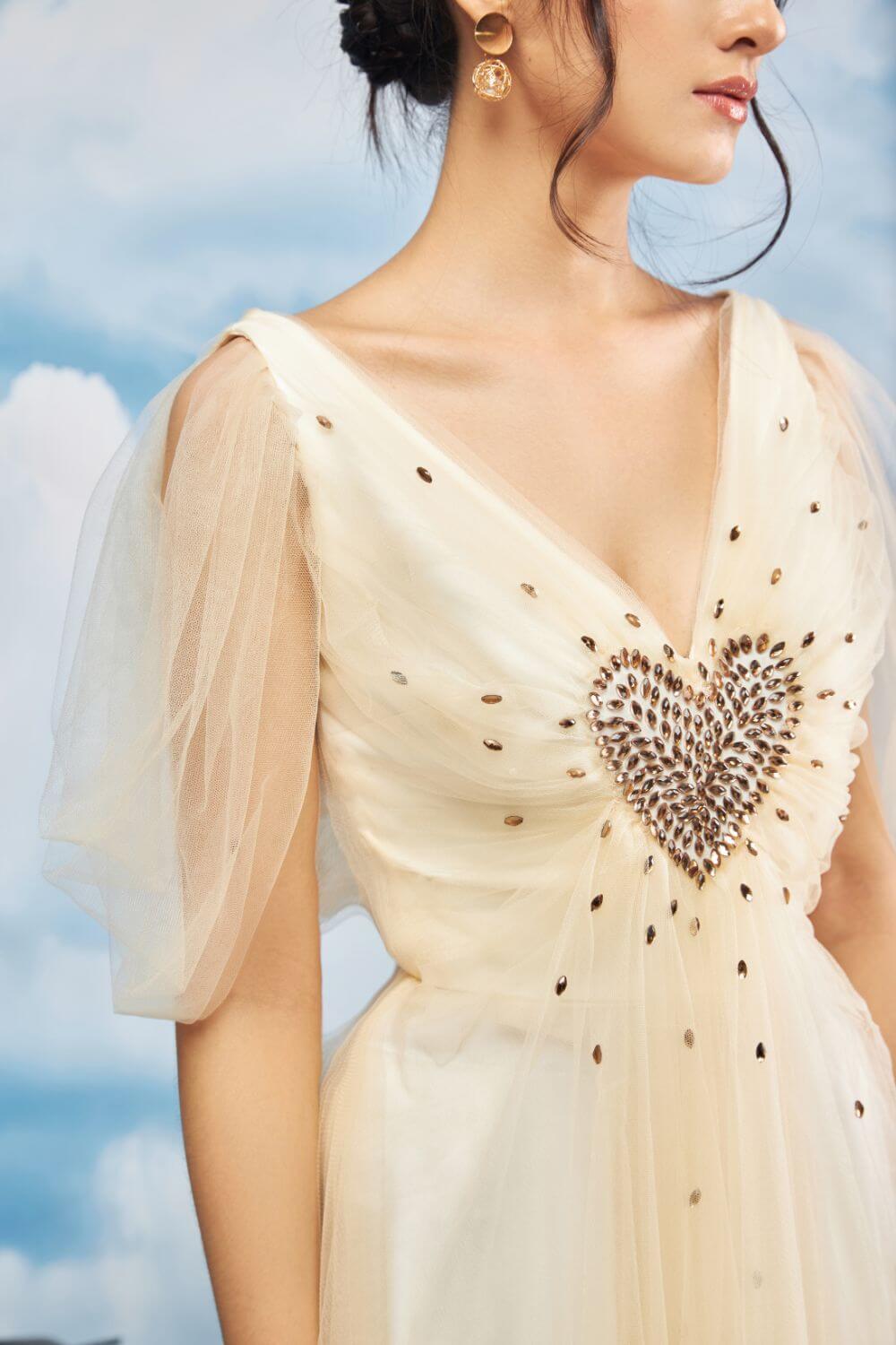 Zeus Deep V-Neck Dress 